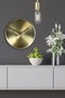 Wallity Reloj de Pared 30Sivmetsaat Decorativo Metal Aluminio Caqui 30x30 cm Silencioso